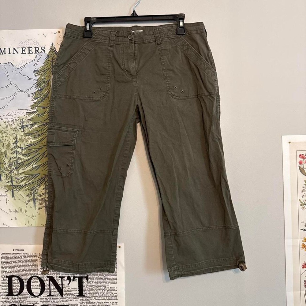 Relativity Y2K Cargo Capris Olive Utility